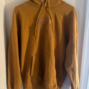 Puma Dark Mustard Hoodie Size Medium